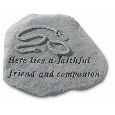 KAY BERRY INC Kay Berry- Inc. 67920 Here Lies A Faithful Friend And Companion - Empty Collar Memorial - 15.5 Inches x 11.5 Inches 67920